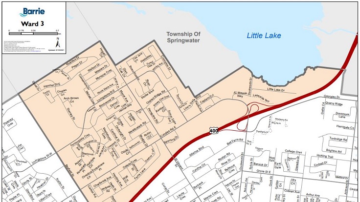 Barrie City Ward Maps